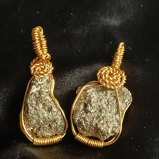 Pyrite Pendant (double sided)